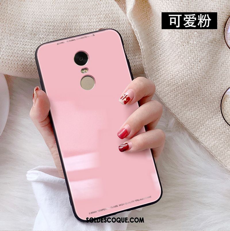 Coque Xiaomi Redmi 5 Plus Verre Petit Protection Rouge Téléphone Portable Pas Cher