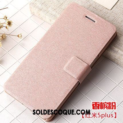 Coque Xiaomi Redmi 5 Plus Étui Protection Rose Téléphone Portable Étui En Cuir France