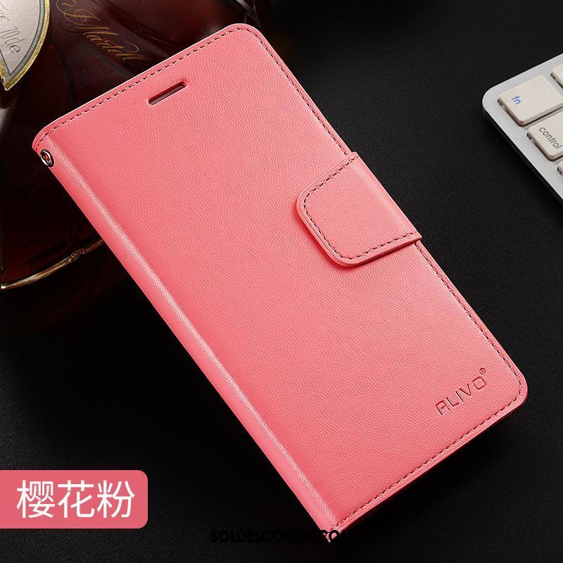 Coque Xiaomi Redmi 5 Protection Étui En Cuir Rouge Clamshell Fluide Doux Pas Cher
