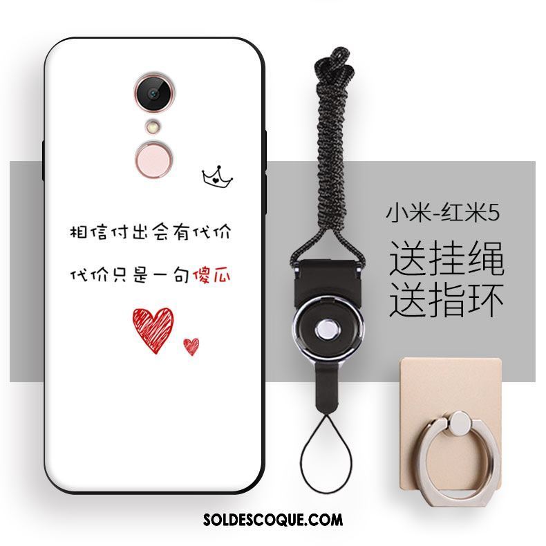 Coque Xiaomi Redmi 5 Téléphone Portable Ornements Suspendus Petit Rouge Amoureux En Vente