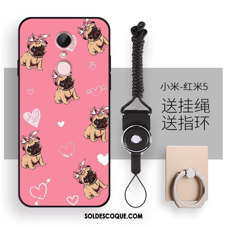 Coque Xiaomi Redmi 5 Téléphone Portable Ornements Suspendus Petit Rouge Amoureux En Vente