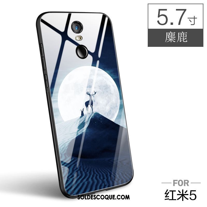 Coque Xiaomi Redmi 5 Verre Incassable Silicone Étui Bleu En Ligne