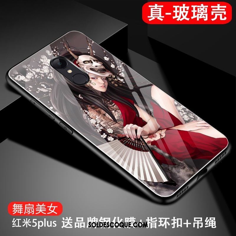 Coque Xiaomi Redmi 5 Verre Style Chinois Téléphone Portable Étui Protection En Vente