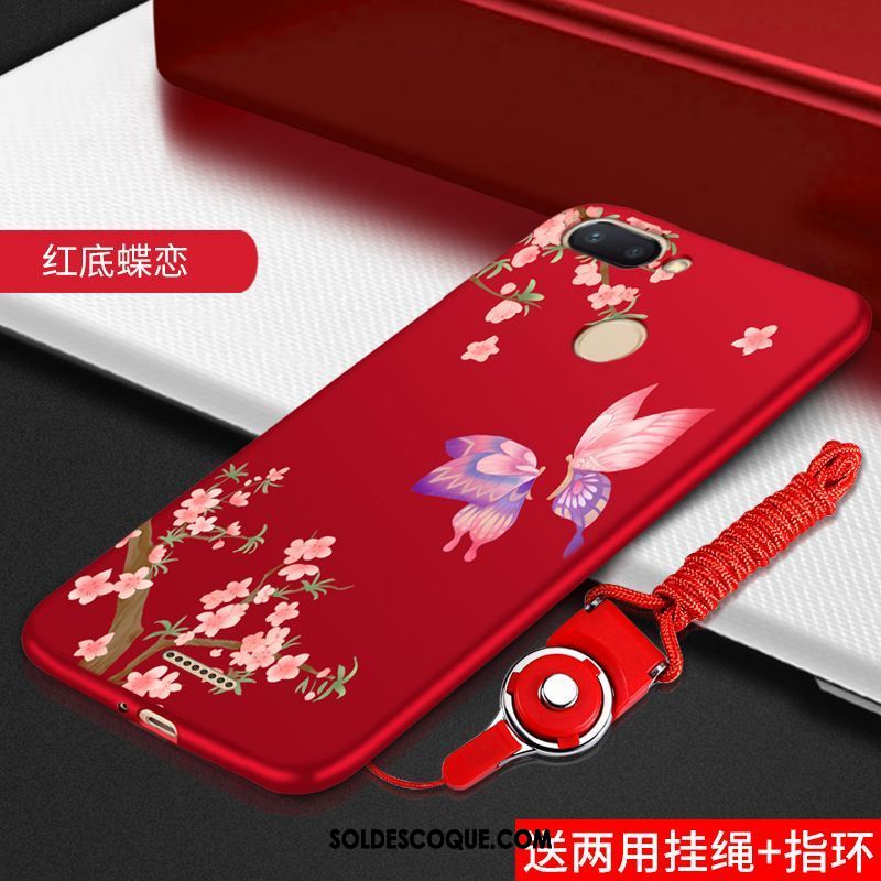 Coque Xiaomi Redmi 6 Créatif Charmant Rouge Fluide Doux Mode En Vente