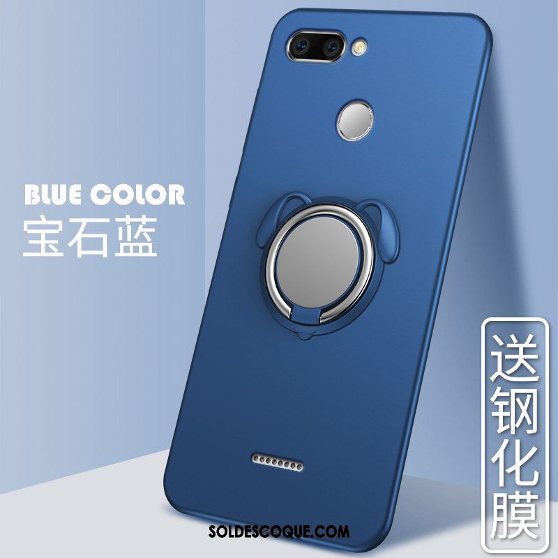 Coque Xiaomi Redmi 6 Net Rouge Tout Compris Délavé En Daim Charmant Petit Soldes