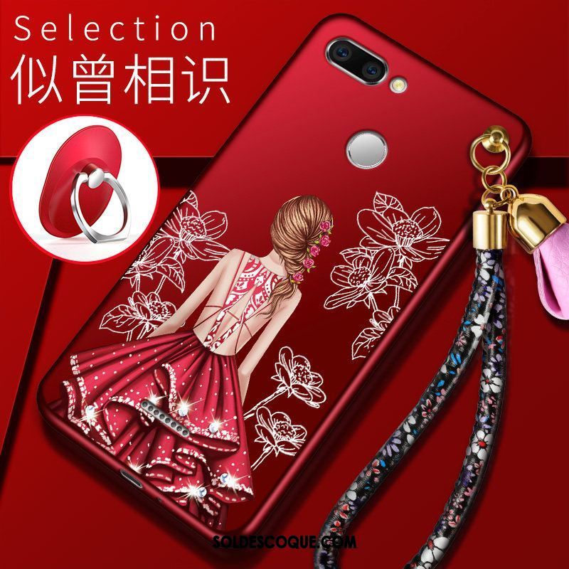 Coque Xiaomi Redmi 6 Personnalité Petit Net Rouge Fluide Doux Marque De Tendance En Vente