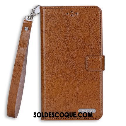 Coque Xiaomi Redmi 6 Protection Business Cuir Véritable Carte Étui En Ligne