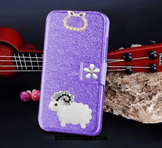 Coque Xiaomi Redmi 6 Protection Étui En Cuir Violet Téléphone Portable En Vente