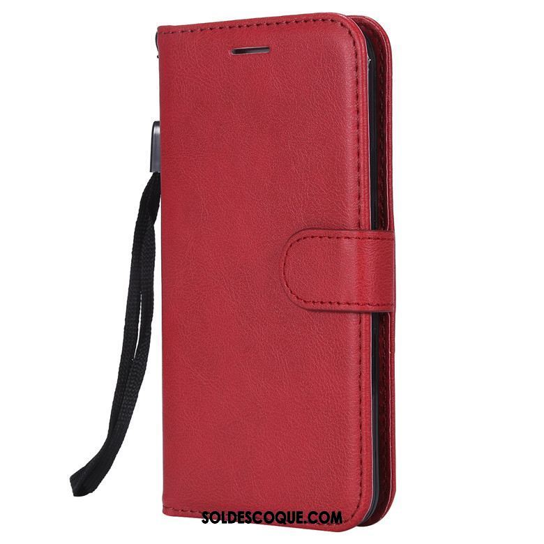 Coque Xiaomi Redmi 6 Rouge Silicone Téléphone Portable Couleur Unie Simple Soldes
