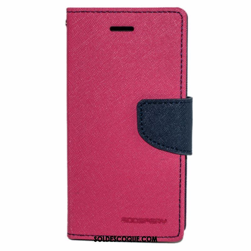 Coque Xiaomi Redmi 6 Rouge Étui En Cuir Protection Tout Compris Rose Pas Cher