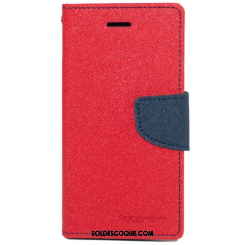 Coque Xiaomi Redmi 6 Rouge Étui En Cuir Protection Tout Compris Rose Pas Cher