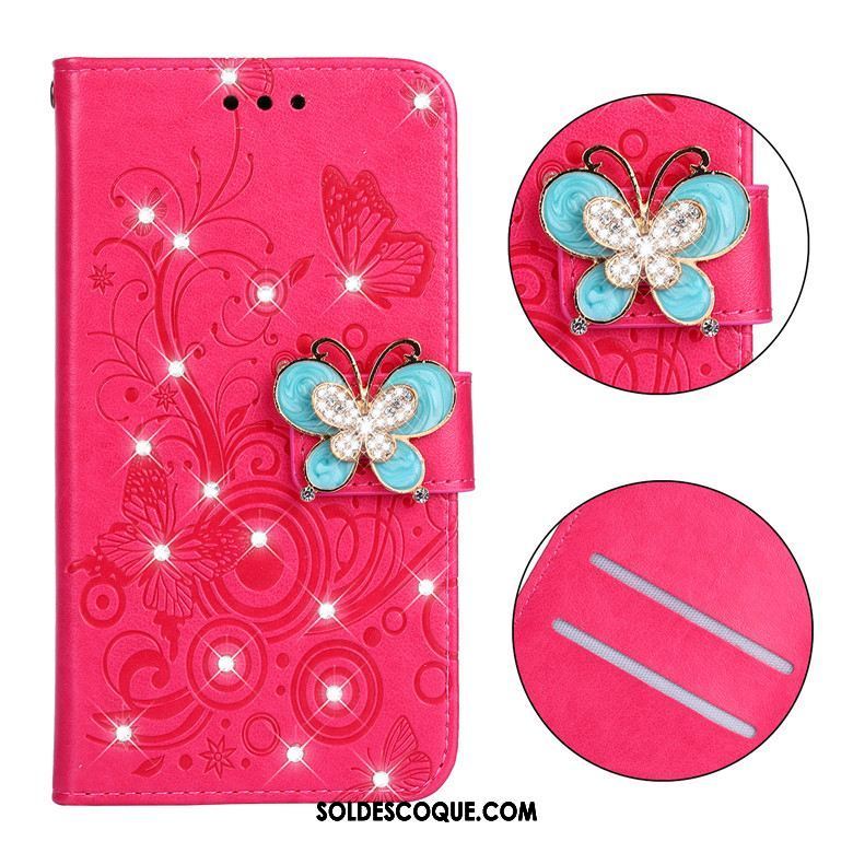 Coque Xiaomi Redmi 6 Strass Rose Incassable Fluide Doux Protection En Vente