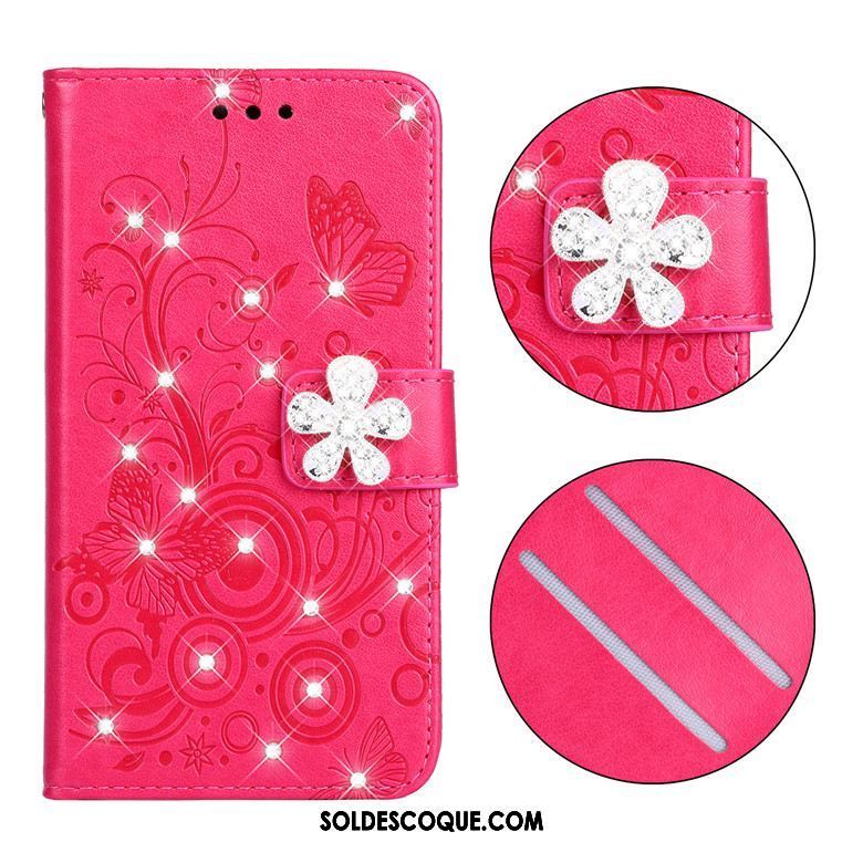 Coque Xiaomi Redmi 6 Strass Rose Incassable Fluide Doux Protection En Vente