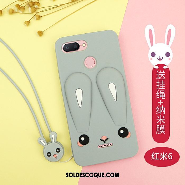 Coque Xiaomi Redmi 6 Tendance Téléphone Portable Rouge Vert Étui Pas Cher