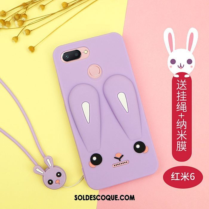 Coque Xiaomi Redmi 6 Tendance Téléphone Portable Rouge Vert Étui Pas Cher