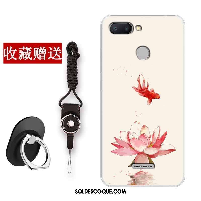 Coque Xiaomi Redmi 6 Tout Compris Peinture Blanc Incassable Fluide Doux Pas Cher