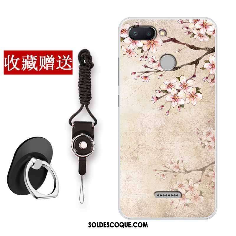 Coque Xiaomi Redmi 6 Tout Compris Peinture Blanc Incassable Fluide Doux Pas Cher