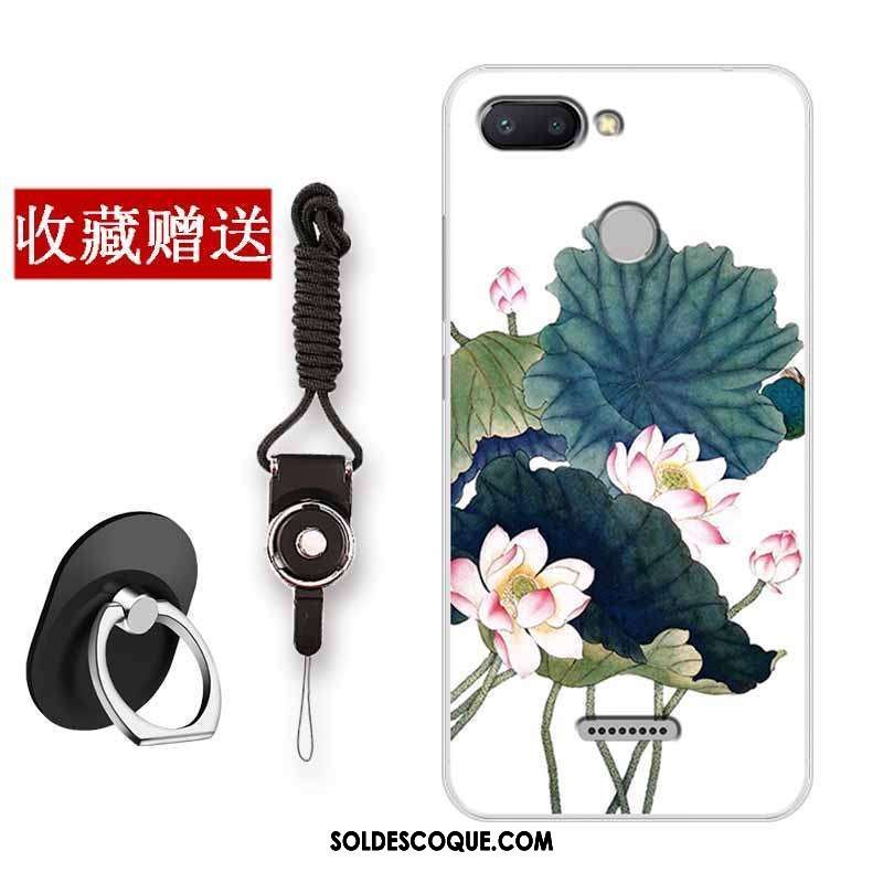 Coque Xiaomi Redmi 6 Tout Compris Peinture Blanc Incassable Fluide Doux Pas Cher