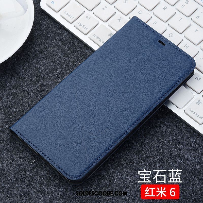 Coque Xiaomi Redmi 6 Tout Compris Protection Noir Petit Rouge En Vente