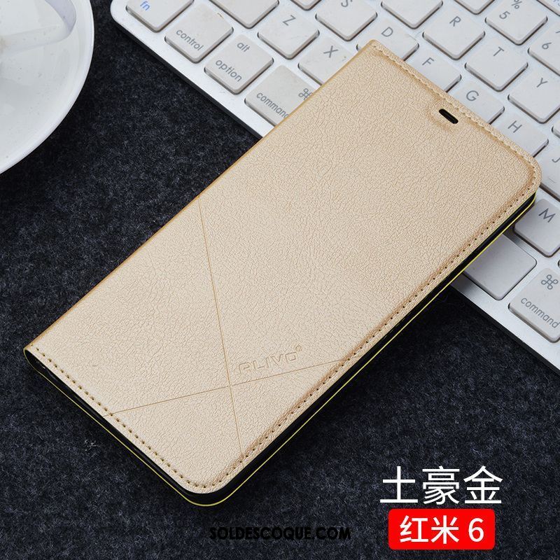 Coque Xiaomi Redmi 6 Tout Compris Protection Noir Petit Rouge En Vente