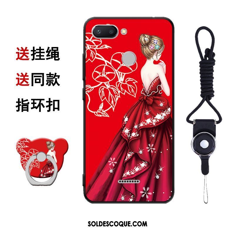 Coque Xiaomi Redmi 6 Téléphone Portable Rouge Tout Compris Étui Personnalité En Ligne