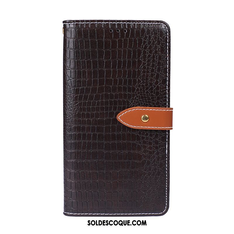 Coque Xiaomi Redmi 6 Étui En Cuir Carte Support Rouge Vin Rouge En Vente