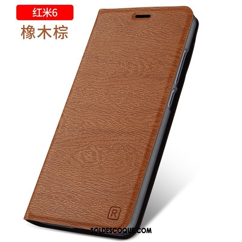 Coque Xiaomi Redmi 6 Étui Téléphone Portable Incassable Rose Étui En Cuir Soldes