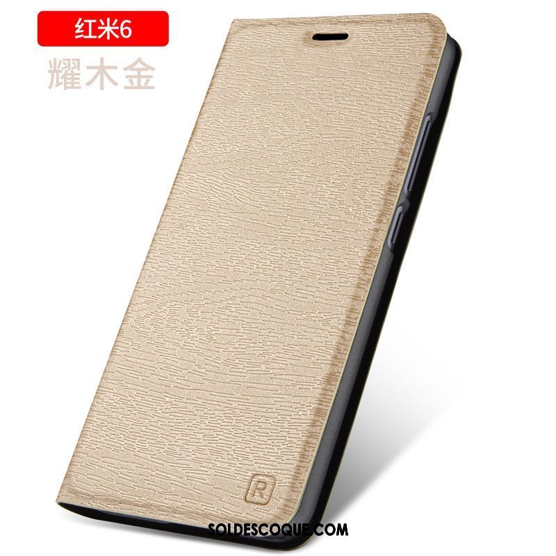 Coque Xiaomi Redmi 6 Étui Téléphone Portable Incassable Rose Étui En Cuir Soldes