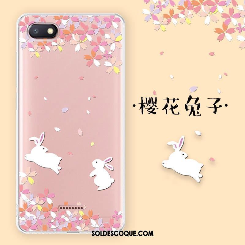 Coque Xiaomi Redmi 6a Amoureux Dessin Animé Rouge Étui Fluide Doux Pas Cher