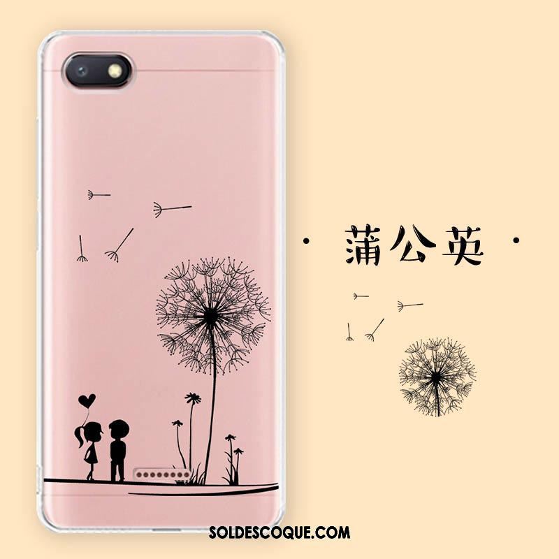 Coque Xiaomi Redmi 6a Amoureux Dessin Animé Rouge Étui Fluide Doux Pas Cher