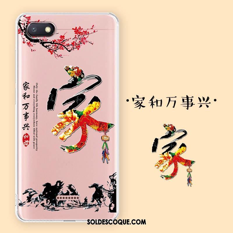 Coque Xiaomi Redmi 6a Amoureux Dessin Animé Rouge Étui Fluide Doux Pas Cher