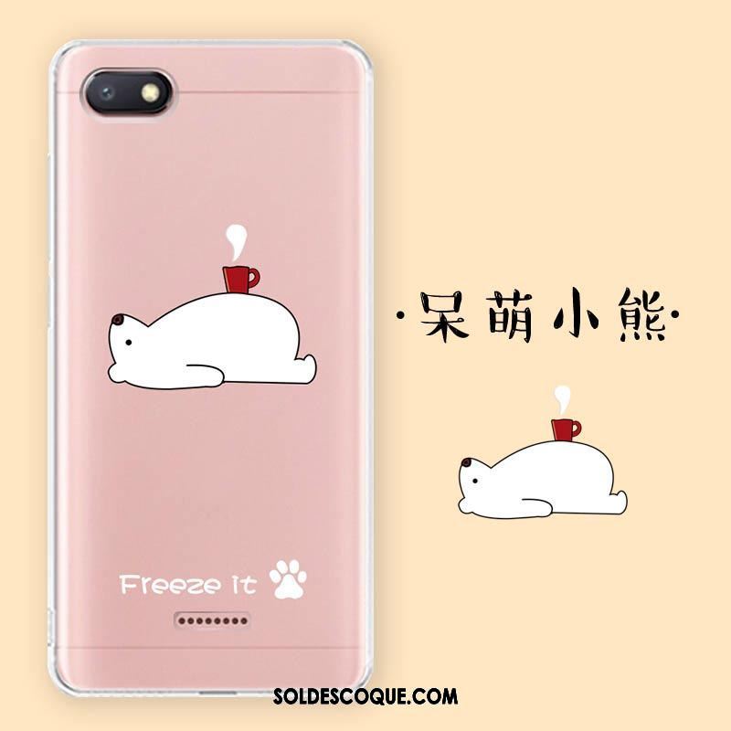 Coque Xiaomi Redmi 6a Amoureux Dessin Animé Rouge Étui Fluide Doux Pas Cher