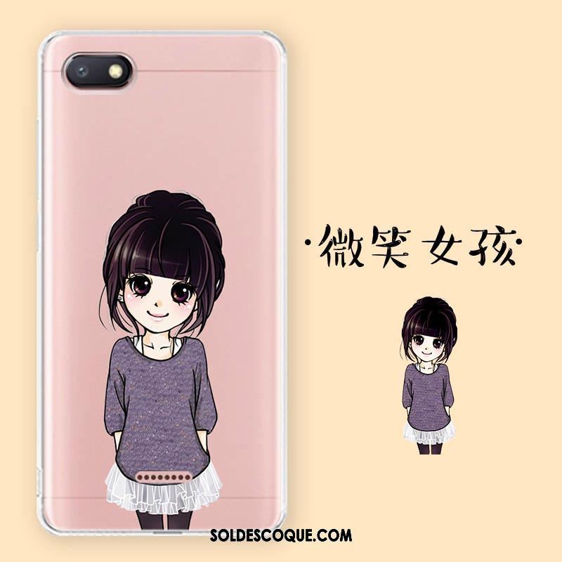 Coque Xiaomi Redmi 6a Amoureux Dessin Animé Rouge Étui Fluide Doux Pas Cher