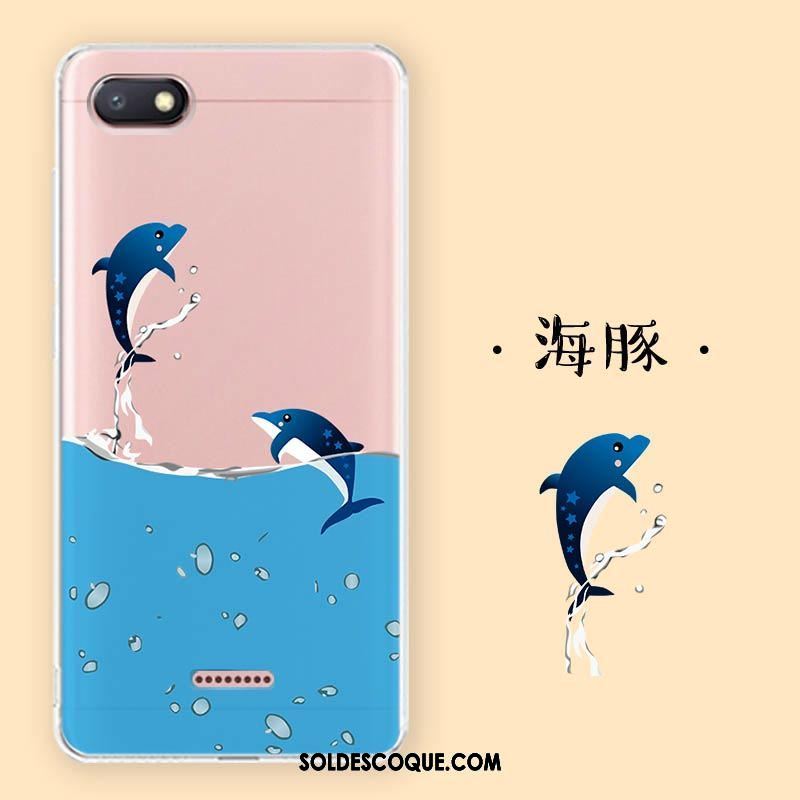 Coque Xiaomi Redmi 6a Amoureux Dessin Animé Rouge Étui Fluide Doux Pas Cher