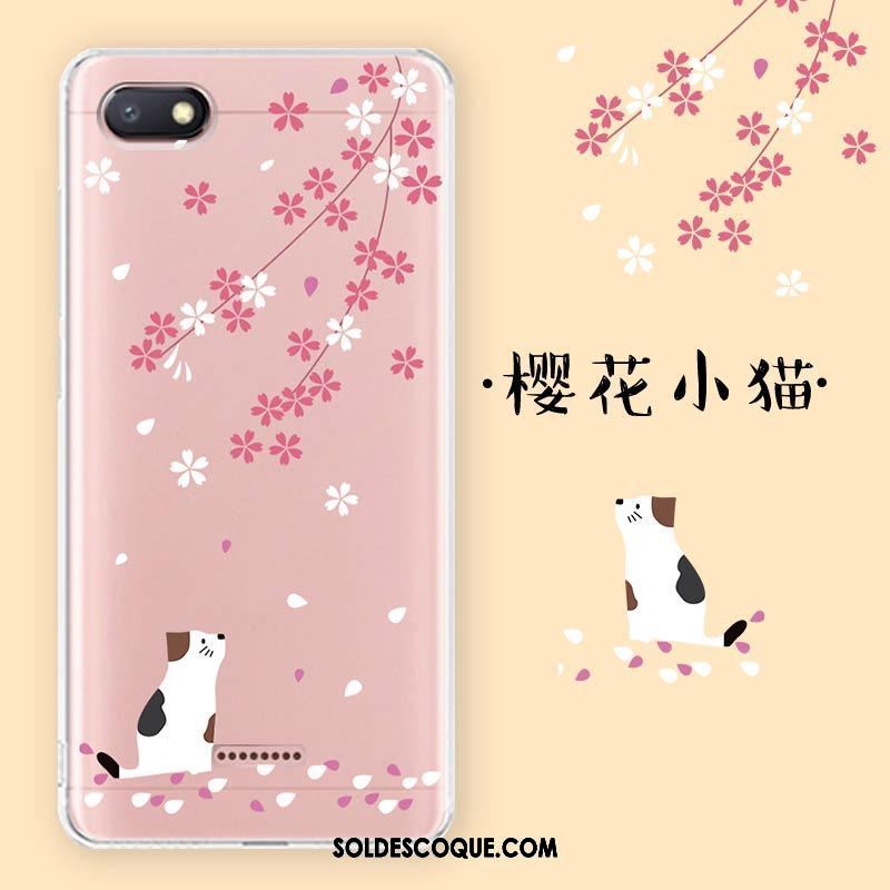 Coque Xiaomi Redmi 6a Amoureux Dessin Animé Rouge Étui Fluide Doux Pas Cher