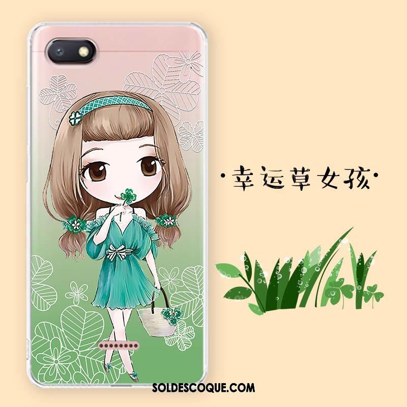 Coque Xiaomi Redmi 6a Amoureux Dessin Animé Rouge Étui Fluide Doux Pas Cher