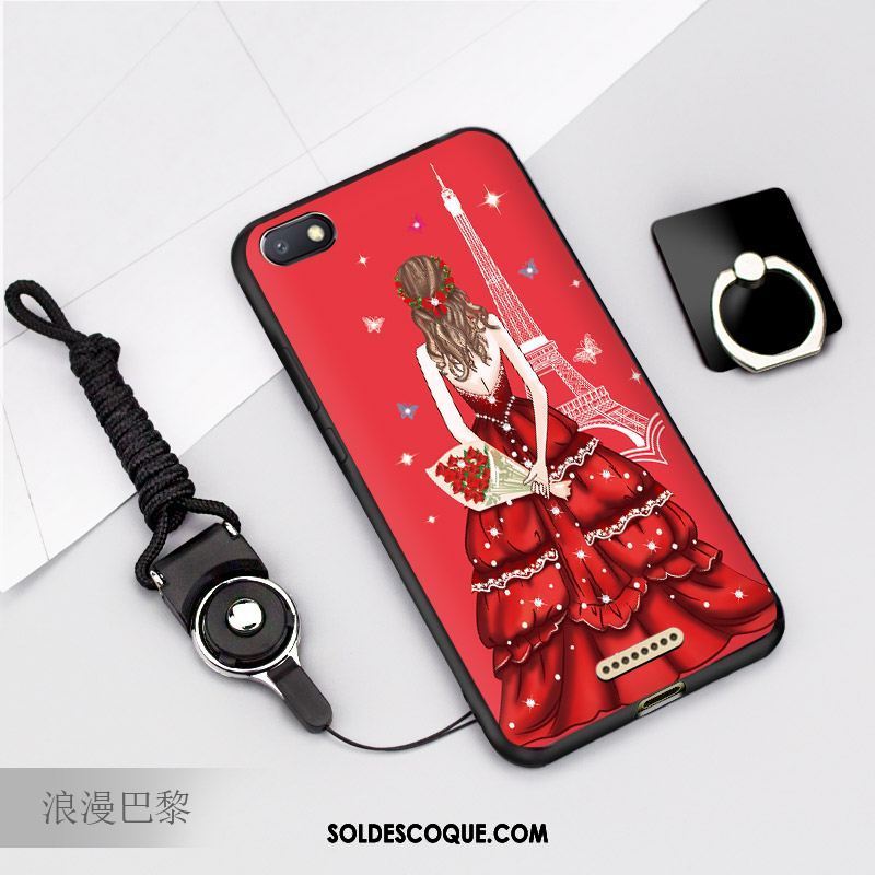 Coque Xiaomi Redmi 6a Fluide Doux Incassable Silicone Rouge Étui En Ligne