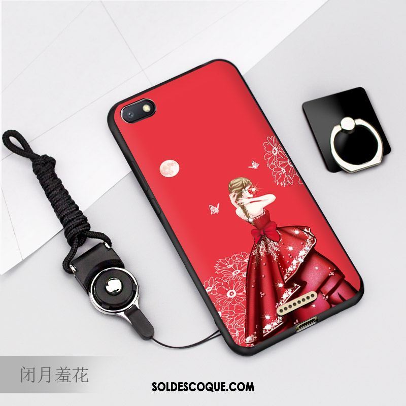Coque Xiaomi Redmi 6a Fluide Doux Incassable Silicone Rouge Étui En Ligne