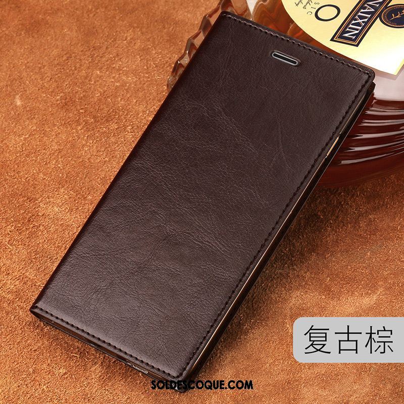Coque Xiaomi Redmi 6a Vin Rouge Protection Téléphone Portable Luxe Cuir Véritable En Vente