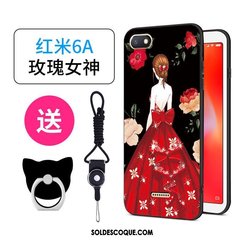 Coque Xiaomi Redmi 6a Étui Rose Amoureux Étudiant Téléphone Portable Soldes