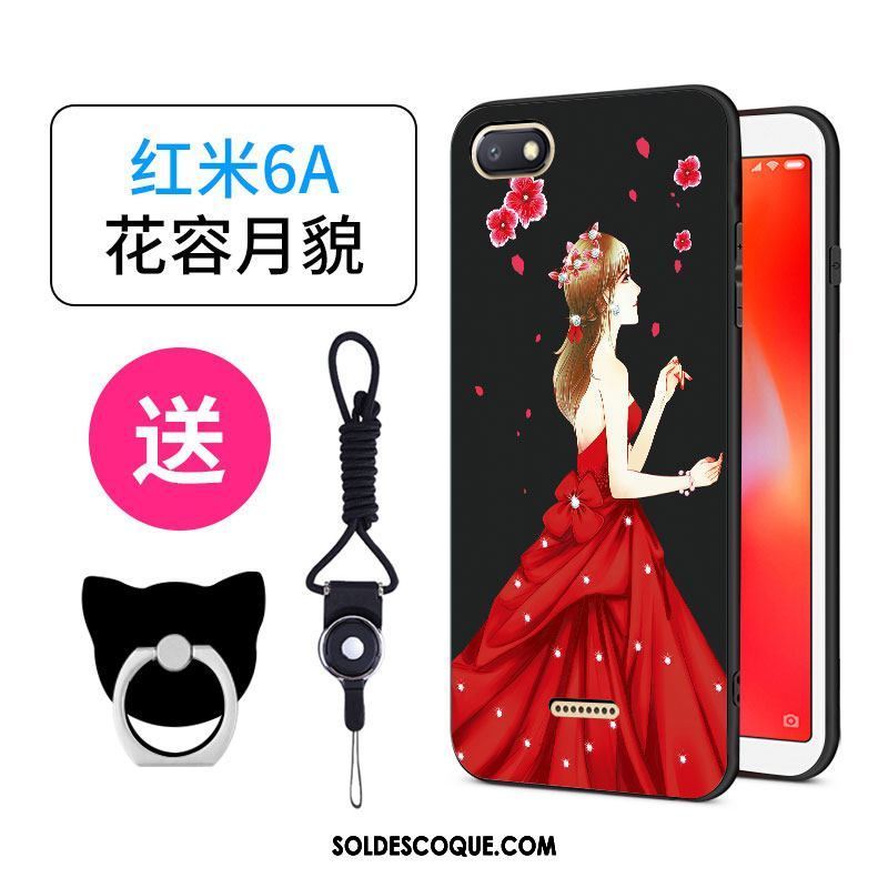 Coque Xiaomi Redmi 6a Étui Rose Amoureux Étudiant Téléphone Portable Soldes