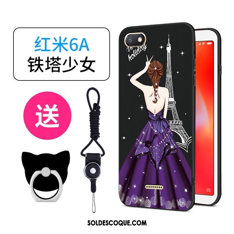 Coque Xiaomi Redmi 6a Étui Rose Amoureux Étudiant Téléphone Portable Soldes