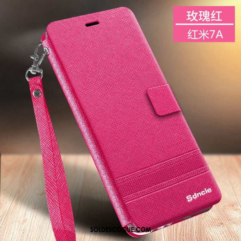 Coque Xiaomi Redmi 7a Business Fluide Doux Or Étui En Cuir Protection En Vente