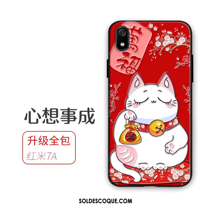 Coque Xiaomi Redmi 7a Chat Téléphone Portable Silicone Ornements Suspendus Richesse En Vente