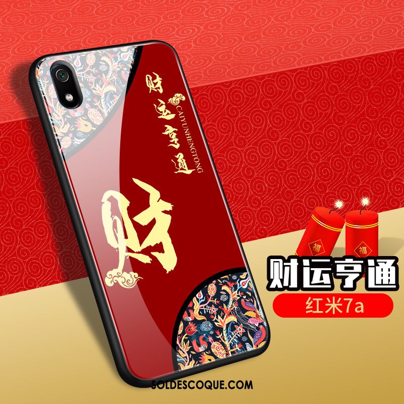 Coque Xiaomi Redmi 7a Incassable Nouveau Verre Fluide Doux Richesse En Vente