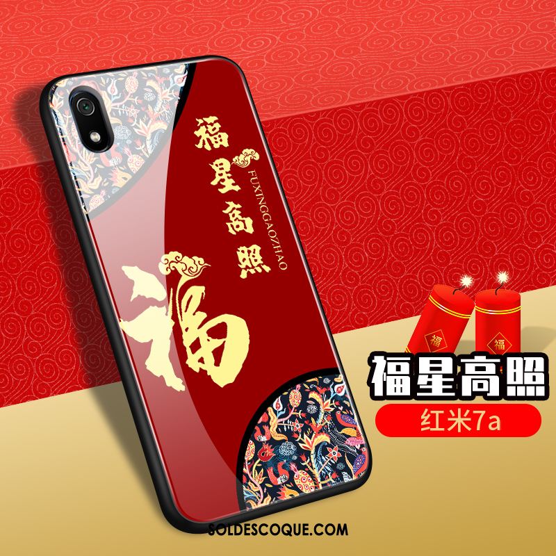 Coque Xiaomi Redmi 7a Incassable Nouveau Verre Fluide Doux Richesse En Vente