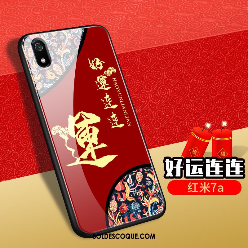 Coque Xiaomi Redmi 7a Incassable Nouveau Verre Fluide Doux Richesse En Vente