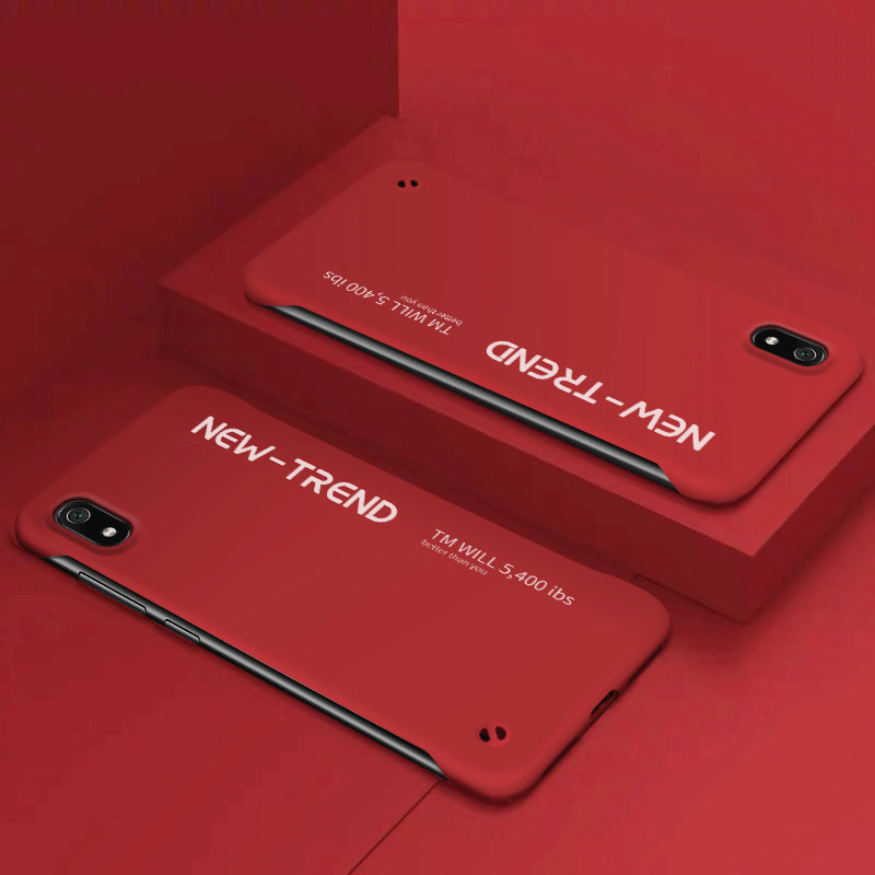 Coque Xiaomi Redmi 7a Incassable Sac Couleur Unie Vent Délavé En Daim Pas Cher