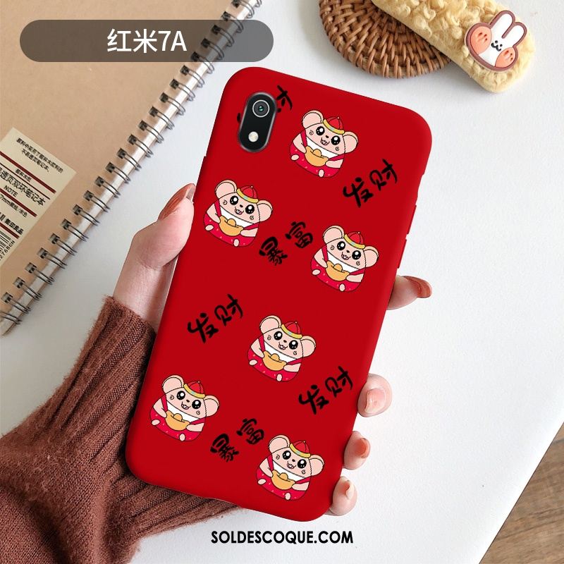 Coque Xiaomi Redmi 7a Rat Tendance Personnalité Fluide Doux Charmant Soldes