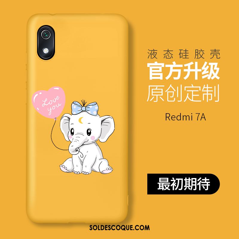 Coque Xiaomi Redmi 7a Rouge Personnalité Délavé En Daim Silicone Fluide Doux Soldes